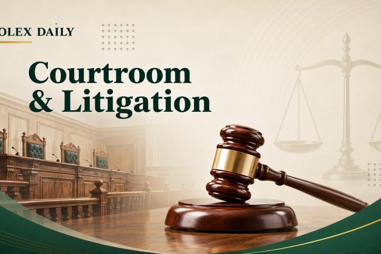 OLEX Daily branded Courtroom & Litigation